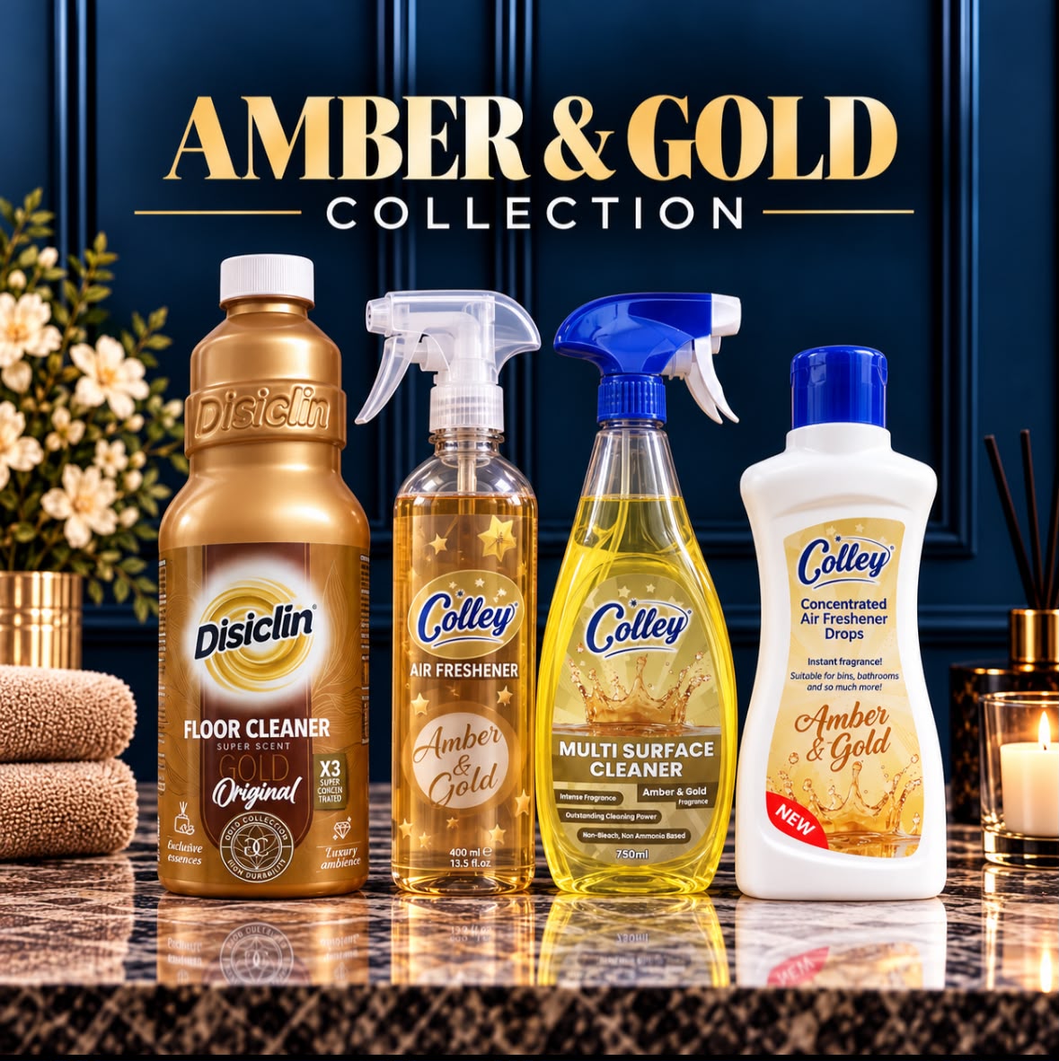 Amber & Gold Collection - 4 Piece Bundle