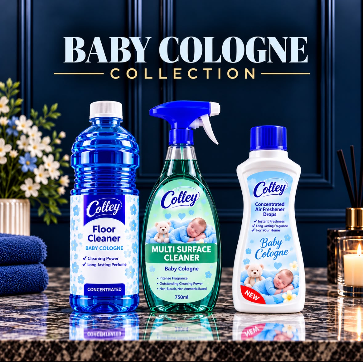 Baby Cologne Collection - 3 Piece Bundle